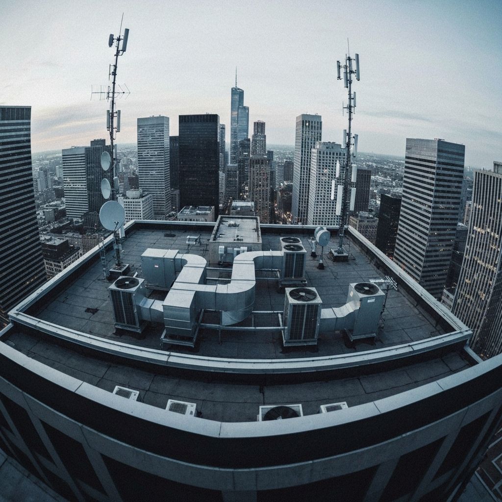 Rooftop camera view